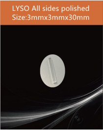 LYSO Ce scintilltion crystal, Cerium doped Lutetium Yttrium Silicate scintillation crystal, LYSO Ce scintillator crystal, 3x3x30mm